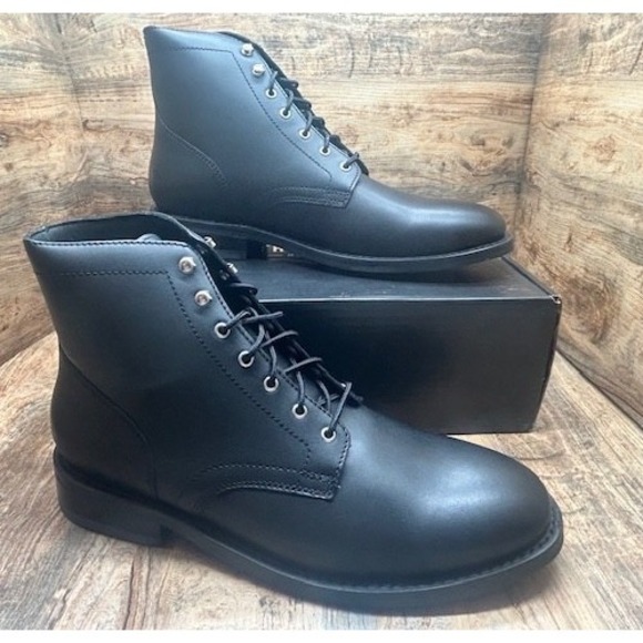 Thursday Boot Company Other - Thursday Men's President Leather Ankle Boots Handmade Black Matte NIB - Size 14